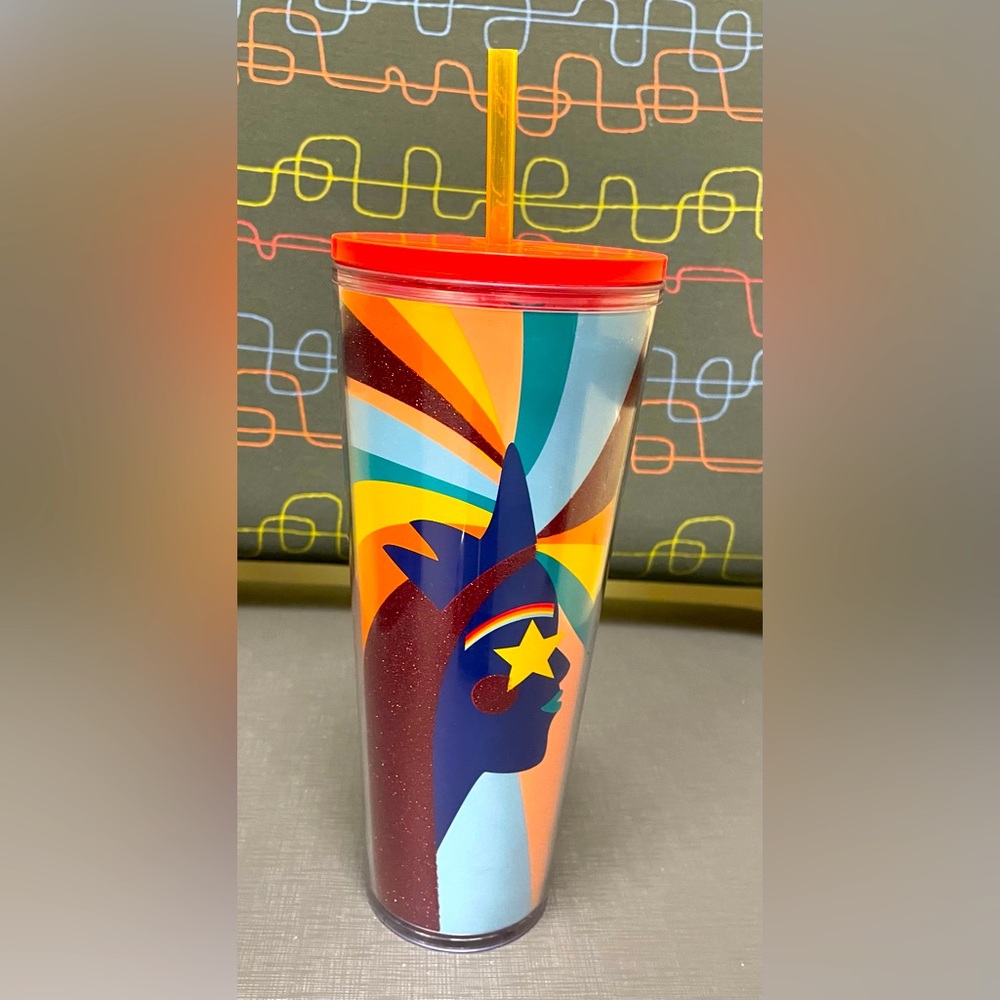 Starbucks 2020  Pride Glitter Siren Rainbow Target Exclusive Cold Cup EUC